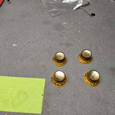 Gibson Reflector Knobs 1960's - Gold image 1