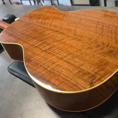 Taylor W-14 PRESENTATION SERIES 1 of 1 USA 1998 FLAME WALNUT KUJO Custom Shop Masterbuilt Acoustic Guitar W14 K14 K Master Built GA Grand Auditorium TIME CAPSULE CASE QUEEN RARE! RARE! RARE! image 20