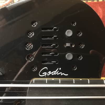 Godin A5 Ultra Fretless 2016 Black Gloss image 3