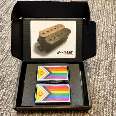 Elysian Pickups Valkyrie A5 Rare Pride Flag Rainbow Humbucker Set image 5