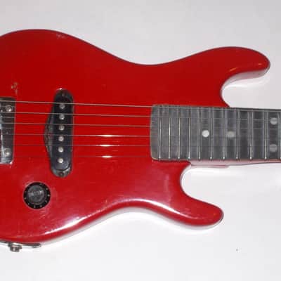 LA "The Shredder" Travel Size Solid Body 1990's "Red" image 2