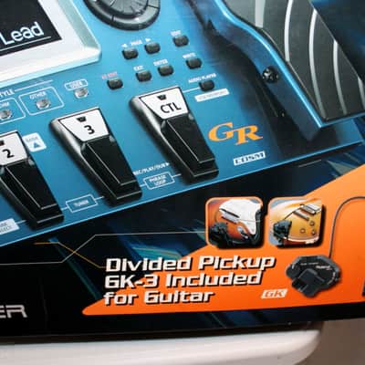 New Open Box Roland GR-55 Guitar Synthesizer Blue complete with GK-3 pickup image 18