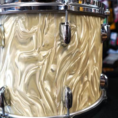 Vintage 1970s Gretsch USA 14" Maple Tom - Yellow Satin Flame | 10x14" image 9