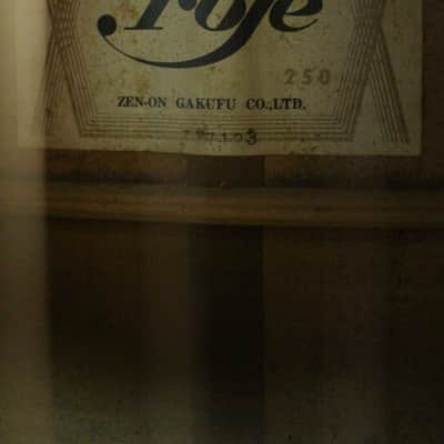 Roje by Zen-On 250 Hummingbird Style Acoustic Japan image 10
