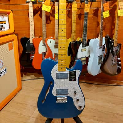 Fender American Vintage II '72 Telecaster Thinline - Lake Placid Blue image 1