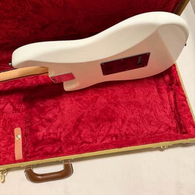 Fender American Performer Stratocaster Arctic White w/ Custom Shop 70th Anniv Hand-Wound Fat 50s, Tweed Case + Original Yosemites image 9