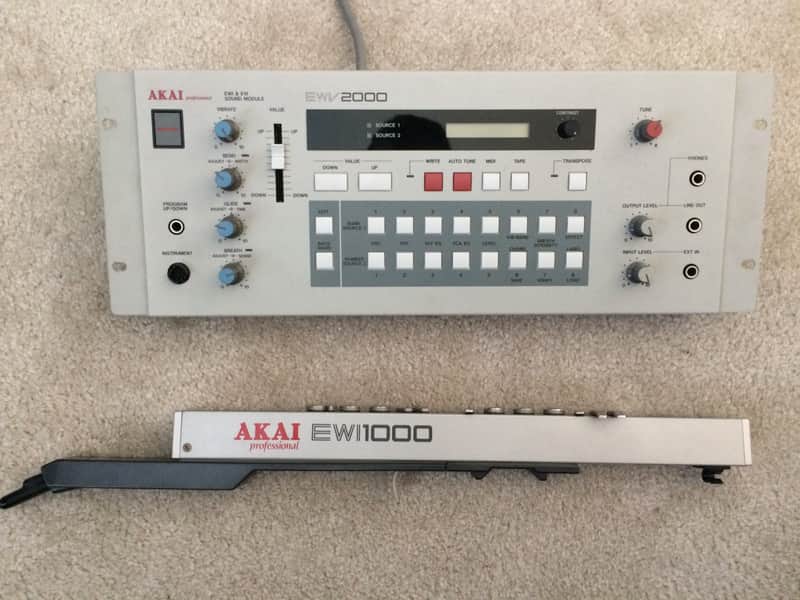 Akai EWI1000/EWV2000 *rare with extra cable & manual* 1987 | Reverb