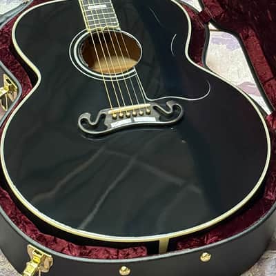 Gibson SJ-200 Custom Jumbo Limited Edition Ebony Gloss New Unplayed Auth Dlr 5lbs7oz #017 image 3
