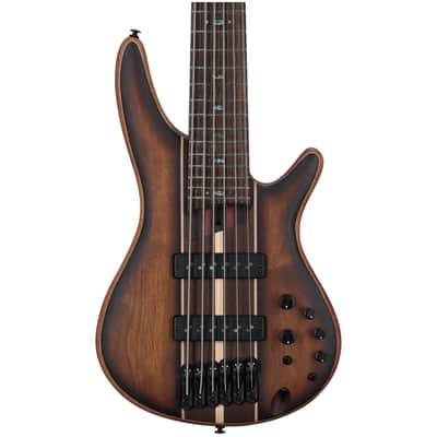Ibanez SR1356B Premium Electric Bass, 6-String, Dual Mocha Burst Flame, Open Box (Very Good) image 4