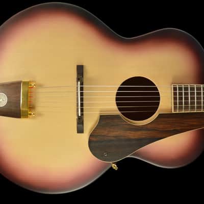 Round hole acoustic luthiery archtop guitar Manouche Gypsy image 13