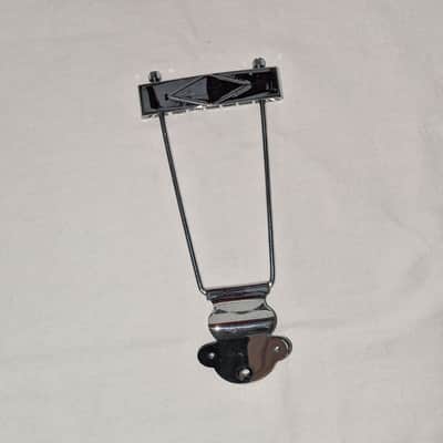 Gibson Vintage 1957 ES-125 Chrome Nickel Trapeze Clover Tailpiece 1955 1956 1958 1959 1950's image 1