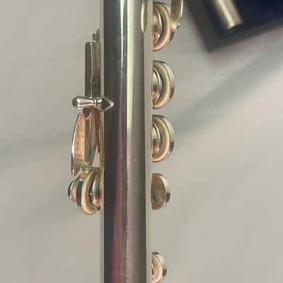 Gemeinhardt USA Pro 3SB solid silver B foot gizmo key JUST SERVICED image 10