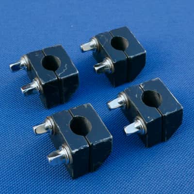 4 x DW Floor Tom Tom Bracket Memory Lock 1990-1997 - Black image 3