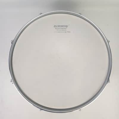 Ludwig Timbale 6.5x14"Chrome-Plated Steel Drum Vintage 70s Blue/Olive USA image 6