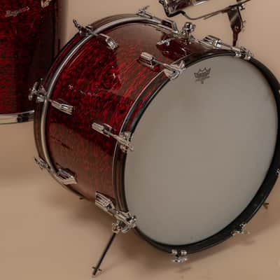 1960s Rogers Buddy Rich 'Headliner' Dayton Era in Red Onyx - 14x20, 9x13, 16x16 Bild 4