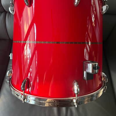 Tama Star Bubinga 18x16 Floor Tom - Solid Candy Red image 7