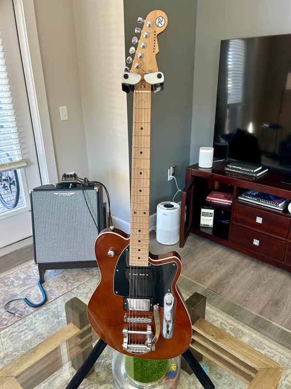 Reverend Guitars Double Agent OG - Violin Brown - Maple w/Bigsby image 1