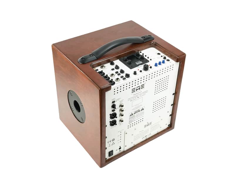 Elite Acoustics EAE ToneWeaver 4-8 Rechargeable 120 Watt 8” Acoustic Amp with 4 Channel Digital Mixer/LFP Battery/Bluetooth - Wood image 1