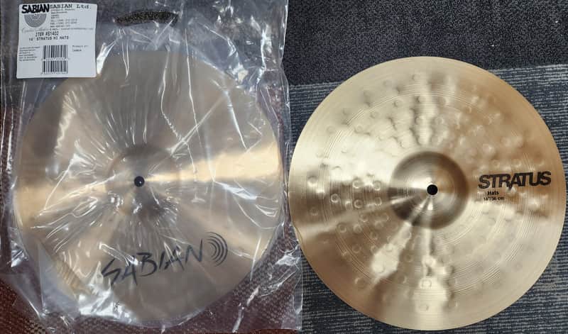 Sabian Stratus Pair of 14" Hi Hats Cymbals | B20 Bronze | Made in Canada | Authorized Dealer image 1