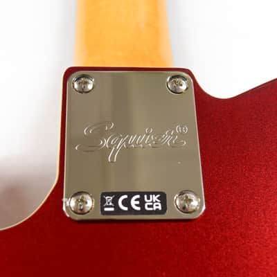 Squier Custom Esquire - Candy Apple Red image 12