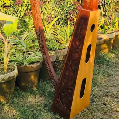22-String Solid Rosewood Harp with Extra Strings & Padded Carrying Case - Perfect for Beginners image 5