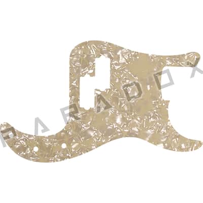 Custom Pickguard For 2018 - 2025 Made in Mexico Fender Player Series Precision Bass - Cream Pearl/Cream/Black/Cream .090"