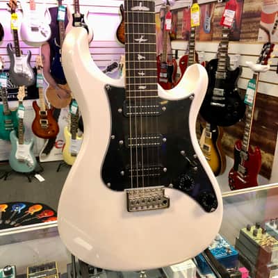 PRS SE NF3 Bolt On Electric, White Pearl with Gig Bag image 2