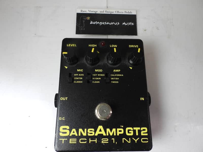 Tech 21 Sansamp GT2 Amp Modeler Overdrive Effects Pedal Free USA Shipping
