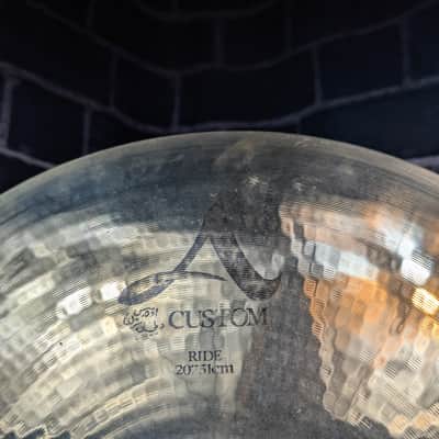 Zildjian A Custom 20" Ride Cymbal – Brilliant Finish – Bright, Clean Stick Definition, Cutting Bell, Modern A Custom Tone image 2