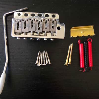 Wilkinson Strat Bridge with Titanium saddles image 5
