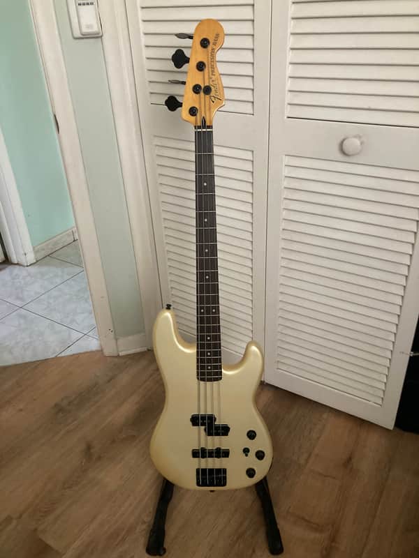 Fender Duff McKagan Precision Bass 2015 - Pearl White image 1