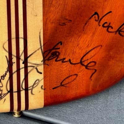Alembic Persuader PMSB-5 5 String Bass 1988 - a stunning Bocate Top signed by Stanley, Victor, Marcus, Chick, Herbie & many more. image 15