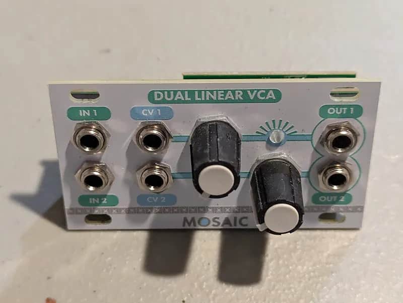 Mosaic 1U Dual Linear VCA module (white) image 1