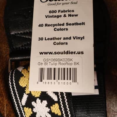 Souldier GS1069 - Tulip 'Rooftop' Guitar Strap image 3
