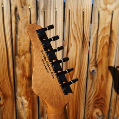 Schecter CUSTOM SHOP USA Sunset Custom-II - Ocean Blue Burst Satin 6-String w/ Case image 5