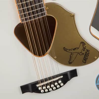 Gretsch G5022CWFE-12 Rancher Falcon Jumbo 12-String Cutaway, Fishman Pickup, White image 5