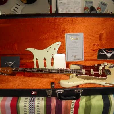 Fender 1961 Stratocaster Heavy Relic 2013 Masterbuilt (John Cruz) - Olympic White image 1