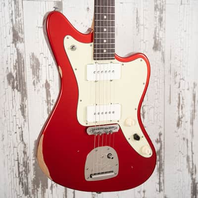 Suhr Classic JM Antique Limited Edition - Candy Apple Red w/ Mastery Vibrato image 3