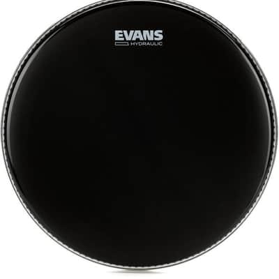 Evans Hydraulic Black Drumhead - 14 inches image 2