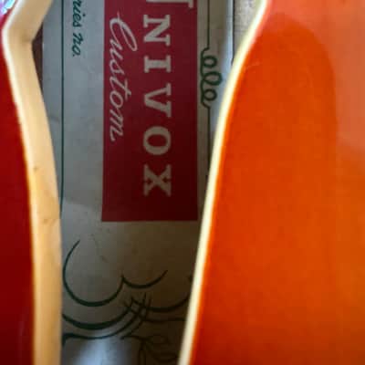 Late ‘60s Univox Hollowbody ES-335 330 Sunburst Finish Original Case NICE! image 16