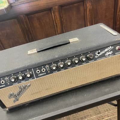 1966 Blackface Fender Showman Amplifier Head Vintage Amp image 1