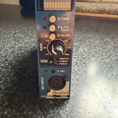 Radial PowerPre 500 Series Mic Preamp Module 2010s - Blue image 1