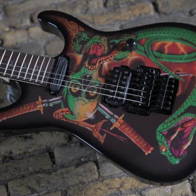 ESP Signature Series Guitars George Lynch Signature - Black w/ Skulls &amp; Snakes Graphic (PRE ORDER) image 8