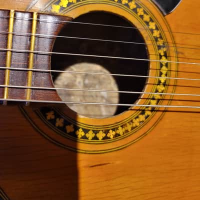 South Pacific Tortoise Shell 6 String Vintage Antique Guitar Made In1944 image 2