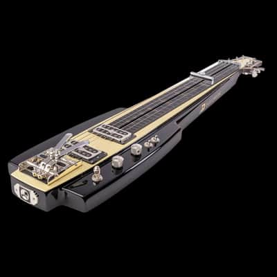 Duesenberg Fairytale Split/King Black Lapsteel with Case image 2