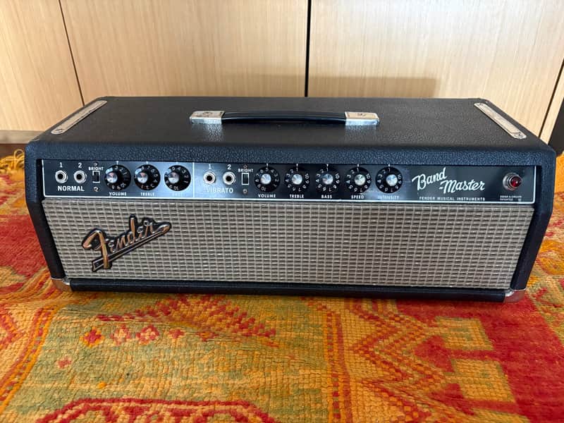 Fender Bandmaster 40-Watt 2-Channel Guitar Amp Head 1963 - 1967 - Black Panel image 1