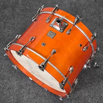 Used Yamaha Birch Custom Absolute 4pc Drum Set Honey Amber - Very Good image 7