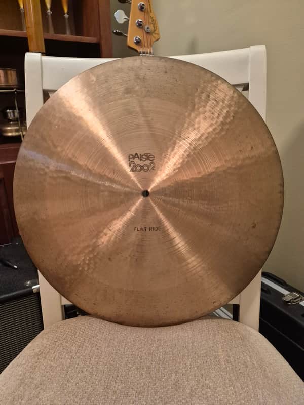 Paiste Vintage 2002 Black Label 20" Flat Ride 1970s image 1