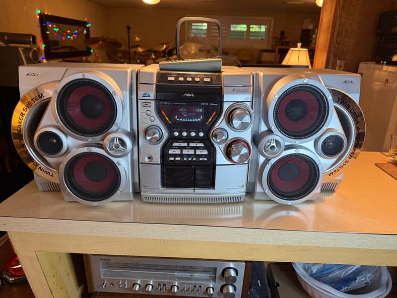 Aiwa JAX‑S5 Stereo System CD Cassette AM/FM Mini Hi‑Fi | Reverb