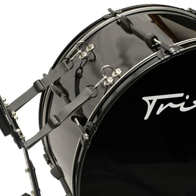 Trixon Field Series Marching Bass Drum 28×12 - Black image 3